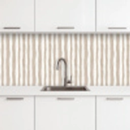 Minimalistisch - Strepen - Beige keuken achterwand 2 middel 871 -3d