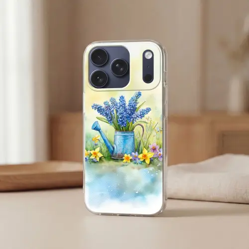 Gieter - Lavendel - Bloesems Telefoonhoesje iPhone 17 Pro klein -sfeer2