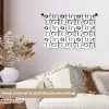Geometrie - Zwart - Wit Wandkleed katoen klein 269 -sfeer1