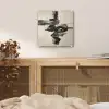Golven - Penseelstreken - Beige - Minimalistisch plexiglas 5mm klein -sfeer4