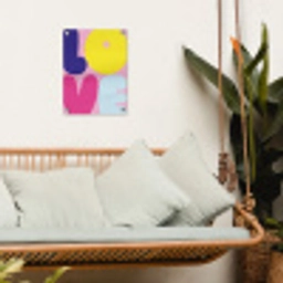 Love - Valentijn - Kleurrijk tuinposter los doek klein -sfeer7