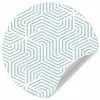 Geometrie - Lijn - Groen - Patroon Wandcirkel behangsticker klein 186 -3d