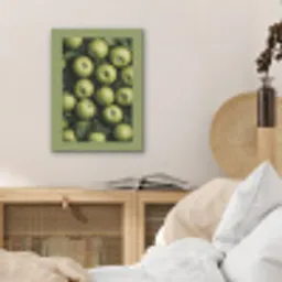 Appels - Groen - bladeren PET vilt klein -sfeer3