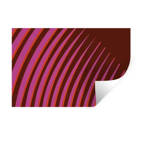 Lijnen - Rood - Beweging Muursticker klein -3d