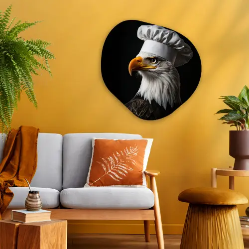Arend -Amerika - Koksmuts - Vogel - Stoer Wandcirkel Organisch Plexiglas middel -sfeer4