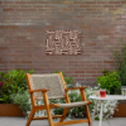 Abstract - Patroon - Bruin Tuinposter op houten frame 2 cm dik klein 845 -sfeer3