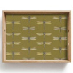 Libellen - Patroon - Groen Dienblad Rechthoek middel 911 -z3d_shopping