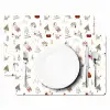 Kerst - Patroon - Kerstbomen - Feestdagen - Wit Placemat vinyl groot -zzsfeer2_Kitchenyeah-website