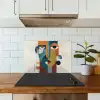 Geometrisch - Strakke vormen - Kleurrijk keuken achterwand spatscherm klein -sfeer2