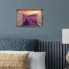 Doorkijk - Lavendel - Landschap - Bloemen - Paars poster papier klein -sfeer2