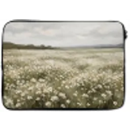 Illustratie - Landschap - Wit laptophoes neopreen klein -zkaufland3dotto