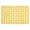 Patroon - Retro - Geel WCmat klein 1009 -3d
