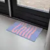 Chill - Roze - Blauw - Golvend Deurmat klein -sfeer2