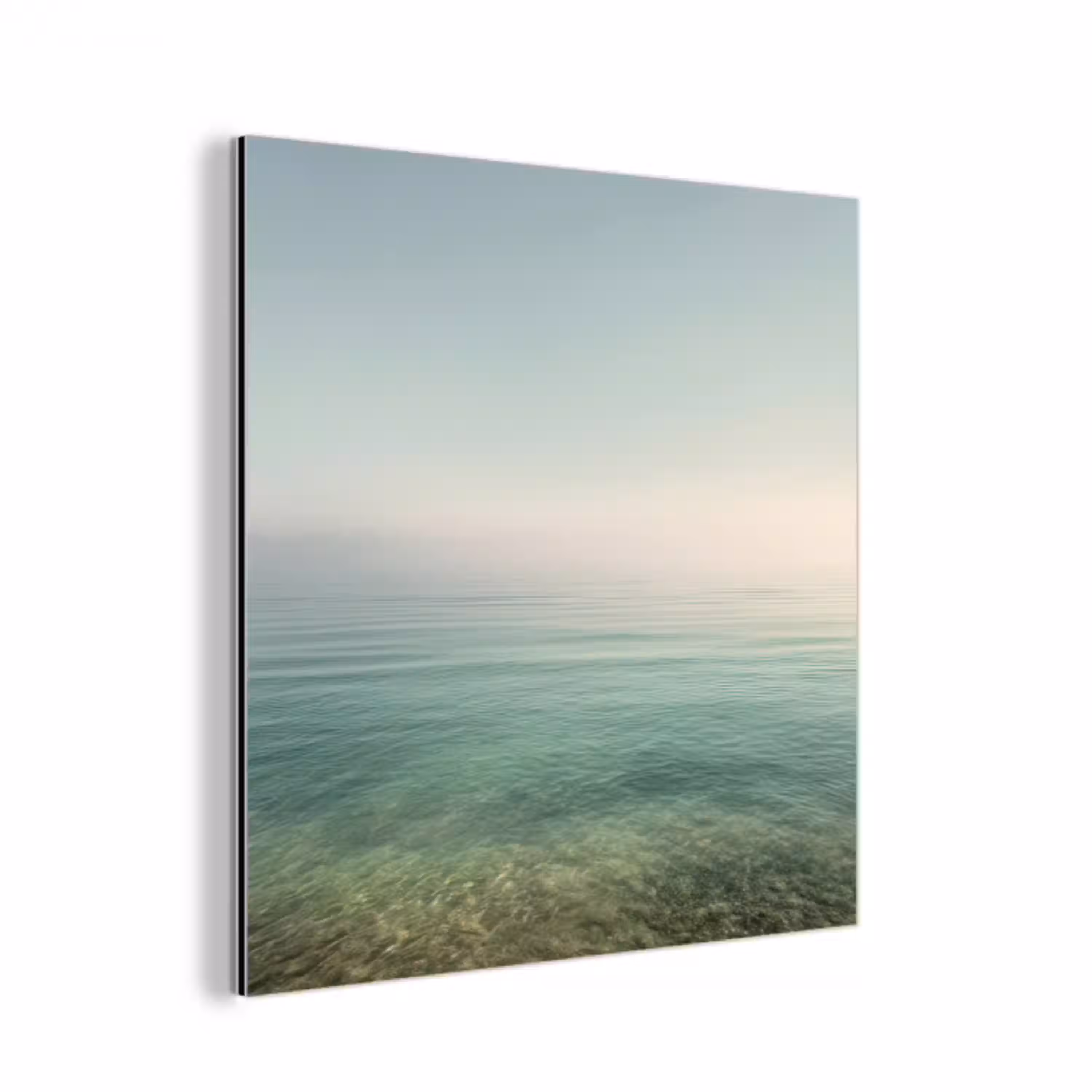 Zee - Horizon - Blauw - Mist aluminium wit klein -3d