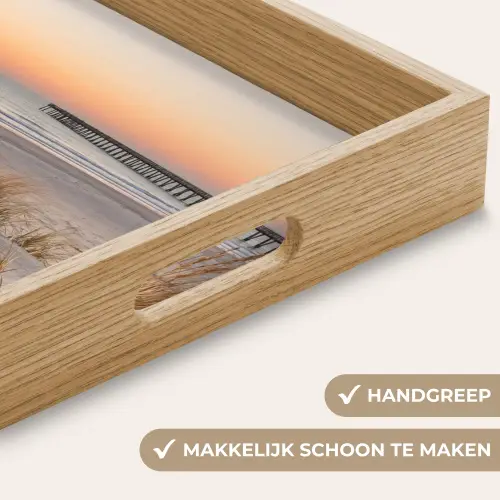 Pier - Zonsondergang - Strand Dienblad Rechthoek middel -USP_HandgreepNL