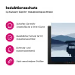 Auto - Meer - Bergen - Blauw Inductie beschermer vinyl 3mm klein -zzzzzzz-lf-ups