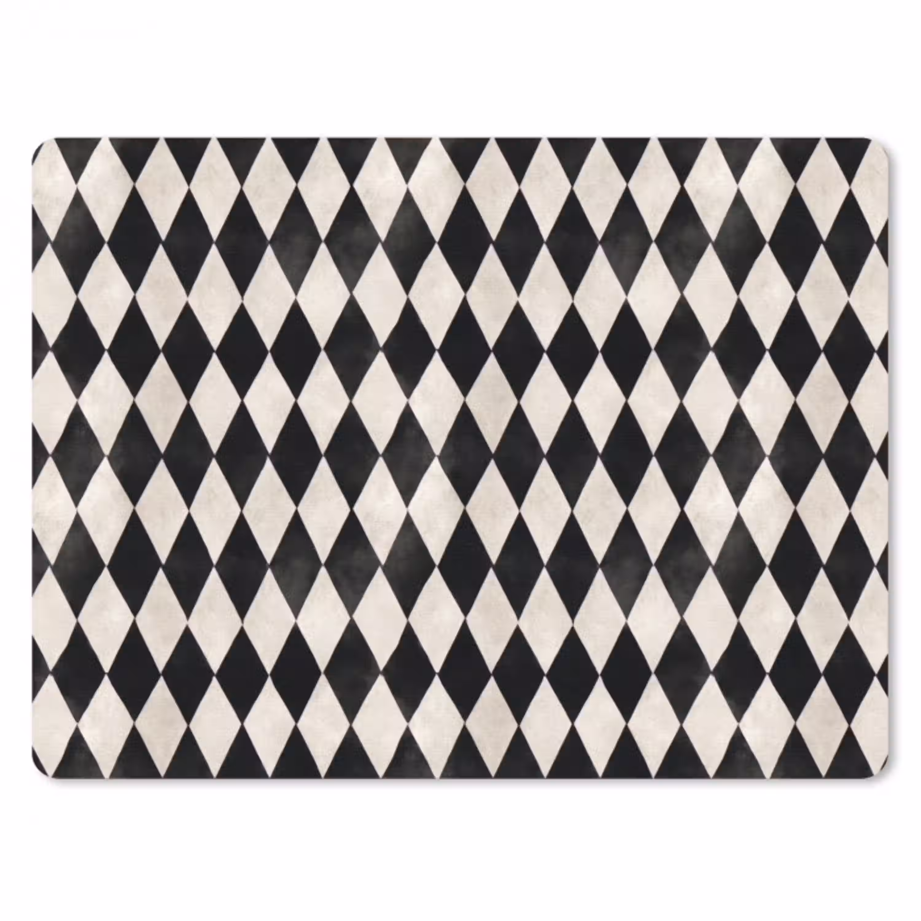 Klassiek - Patroon - Zwart muismat rubber klein 262 -3d