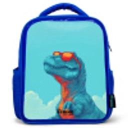 Dino - Zonnebril - Blauw Kinderrugzak - Blauw middel -3d