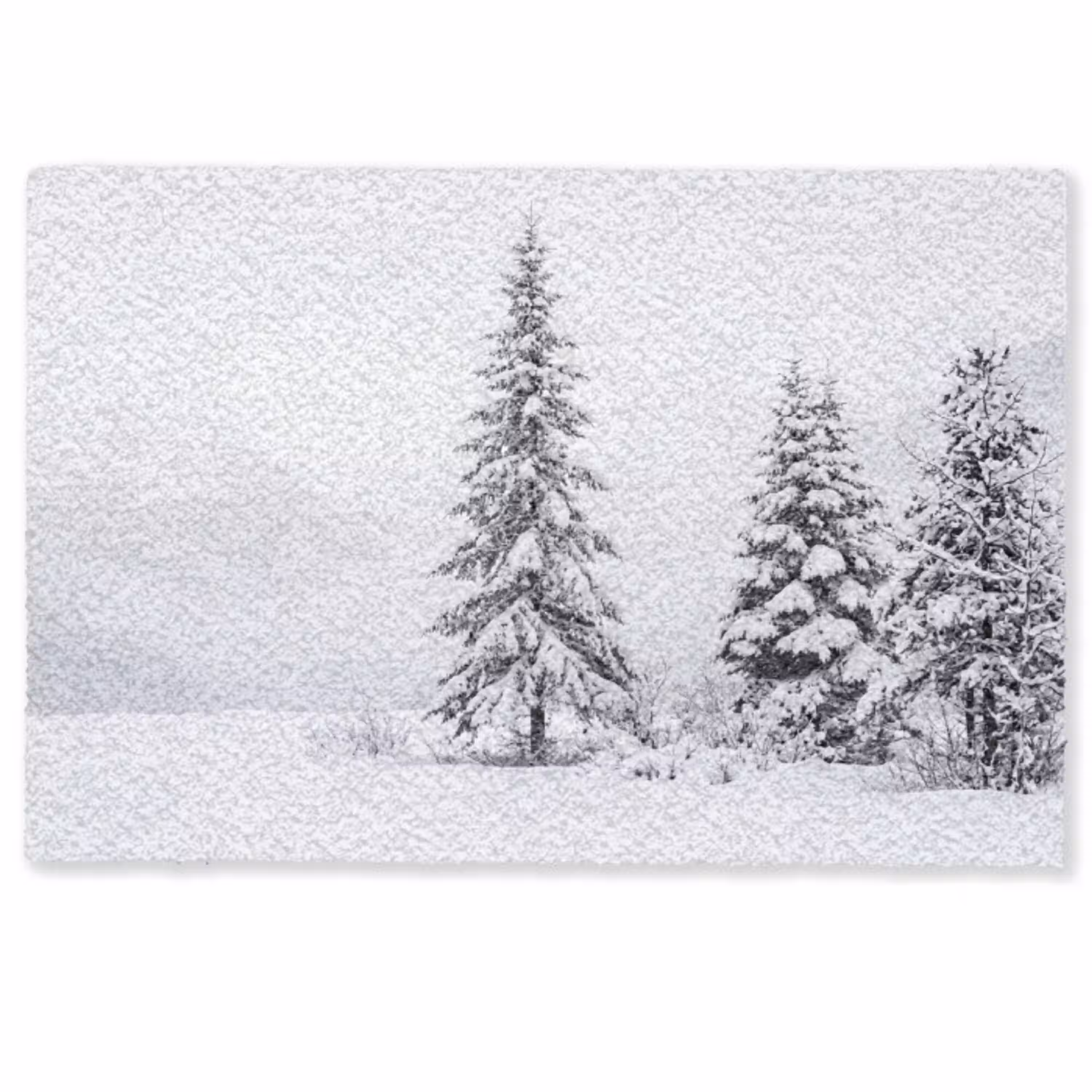 Fijnsparren - Sneeuw - Winter - Landschap - Stilte Deurmat klein -zkaufland3d