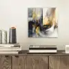 Kunst - Goud - Zilver - Abstract aluminium wit klein -sfeer1