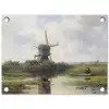 Molen - Willem Roelofs - Oude meesters - Kunst tuinposter los doek klein -3d