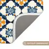 Klassiek - Geometrisch - Blauw Badmat klein 997 -USP_AntislipNL
