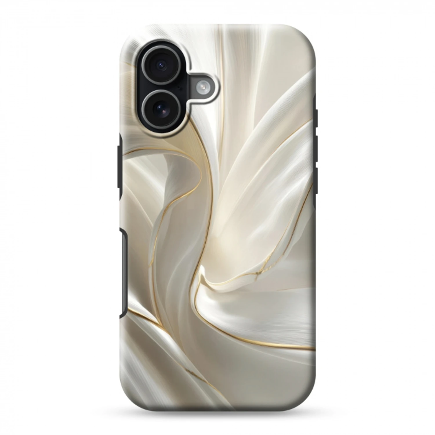 Stof - Plooien - Goud Toughcase MagSafe Apple iPhone 17 klein -3d