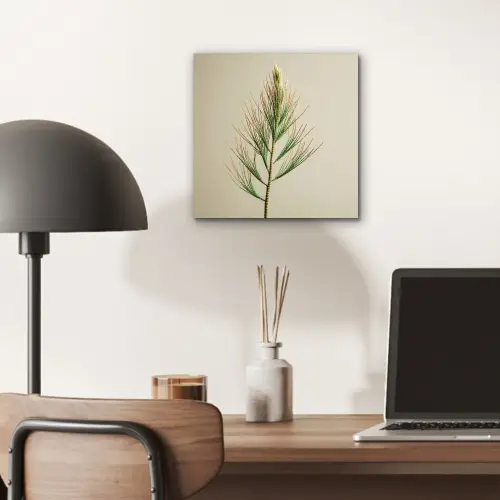 Dennentak - Naaldvormige bladeren - Lichtgroen aluminium wit klein -sfeer5