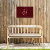 Love your damn self - Kleurrijk - Bordeaux Tuinposter op houten frame 2 cm dik klein -sfeer4