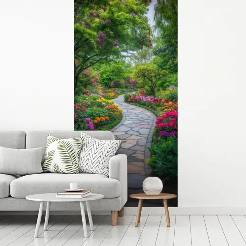 Park - Bloemen - Tuin fotobehang vinyl groot -woonkamer