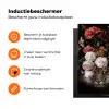 Bloemen - Jan Davidsz de Heem - Tijger - Schilderij - Stilleven - Oude meesters Inductie beschermer vinyl 3mm middel -zzzzzzz-td-ups