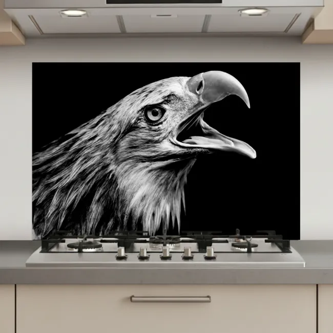 Adelaar - Portret - Roofvogels - Zwart - Wit - Vogel keuken achterwand spatscherm klein -3d_website