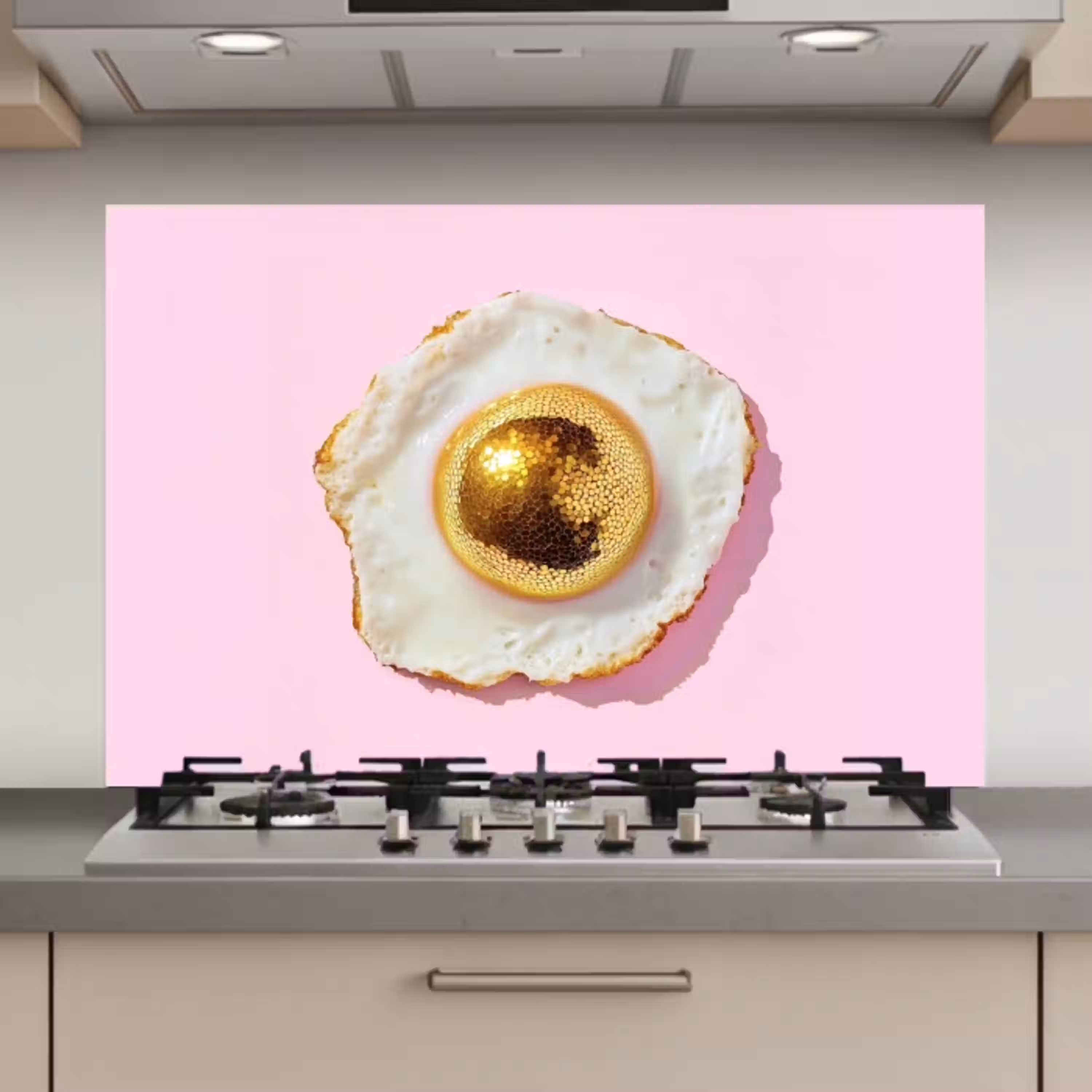 Ei - Disco - Ontbijt - Glitter keuken achterwand spatscherm klein -3d_website