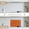Retro - Modern - Kleurrijk keuken achterwand spatscherm klein 900 -voor_na_ES