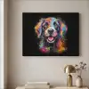 Graffiti - Hond - Zwart - Kleuren Textielframe zwart klein -sfeer2