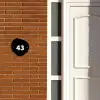 Effen - Zwart - Traditioneel Naambord Organisch middel -sfeer3
