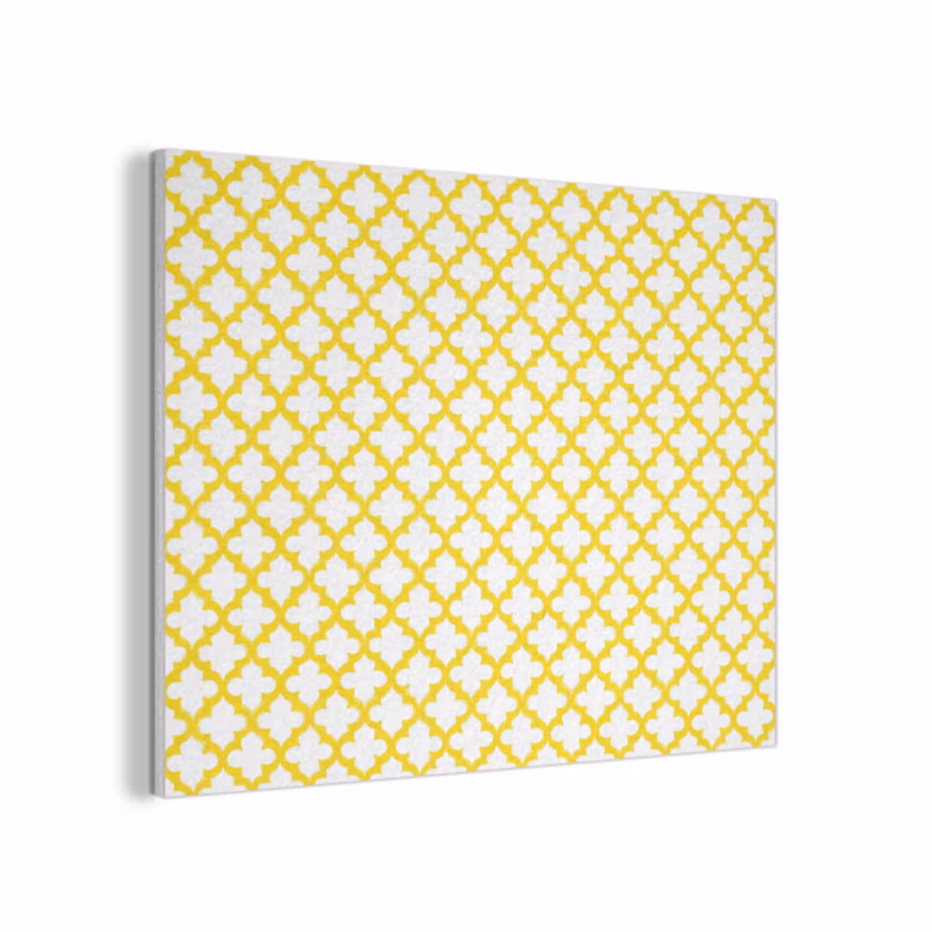 Patroon - Geometrisch - Klassiek - Geel PET vilt klein 837 -3d