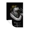 Willem van Oranje - Adriaen Thomasz - Goud - Lens Muursticker klein -3d