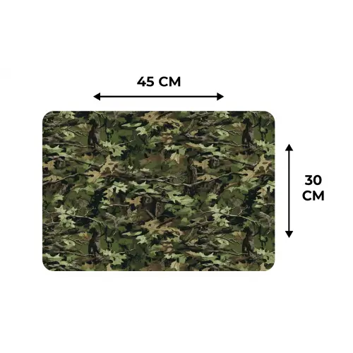 Bladeren - Takken - Camouflage - Groen Placemat vinyl groot 368 -specs