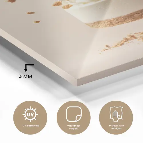 Cheesecake - Eten - Roze - Taart plexiglas 5mm klein -sfeer2