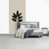 Laurierbladeren - Bloemknoppen - subtiel fotobehang vinyl groot -slaapkamer