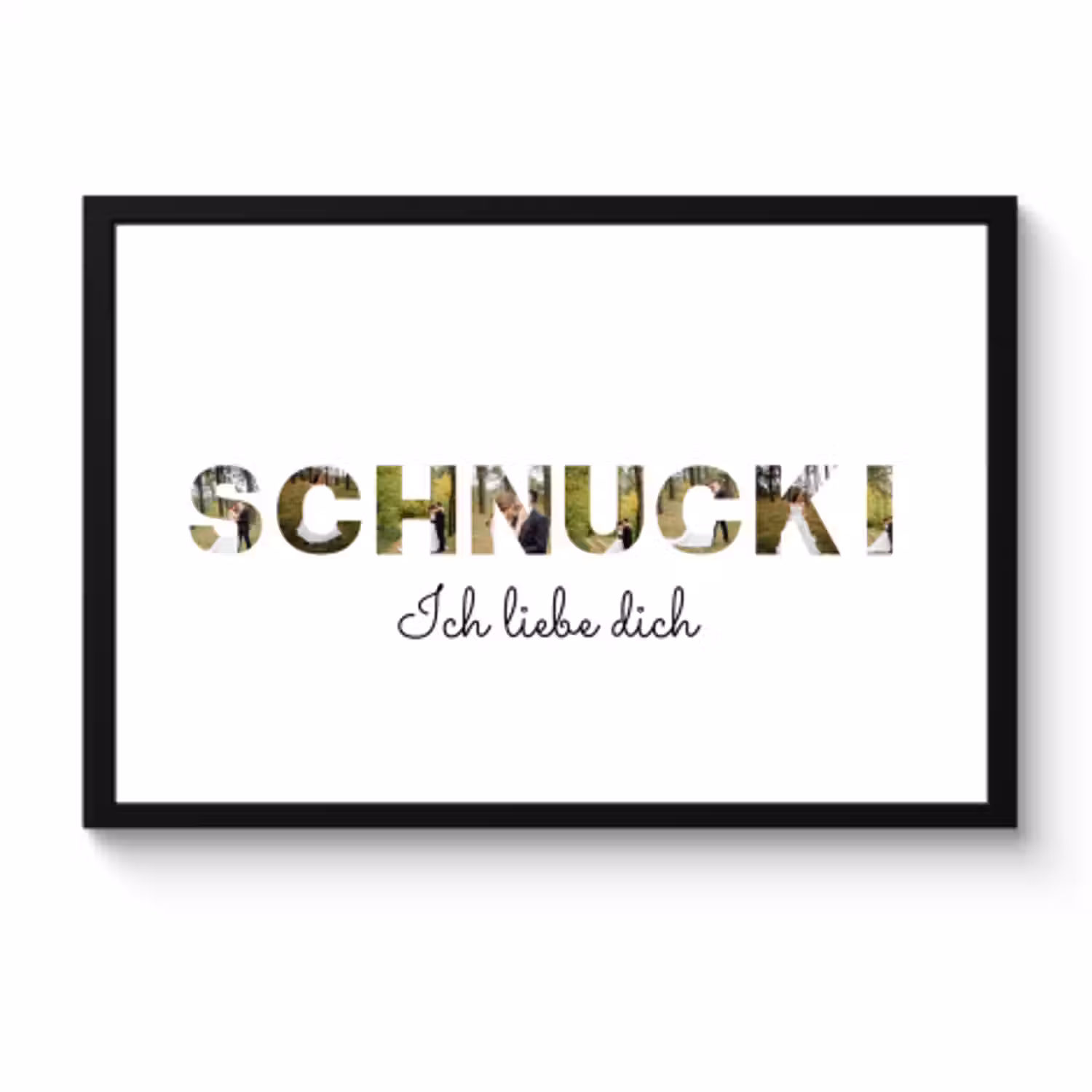 Poster mit Rahmen - Schnucki