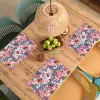 Tropisch - Zomer - Vlinder - Perzik Placemat vinyl groot 368 -zzsfeer5_Kitchenyeah-website