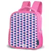 Schubben - Patroon - Blauw - Roze Kinderrugzak - Roze middel -schuin