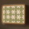 Bloem - Modern - Groen Light Box met batterij (Wandlamp) middel 907 -z3d_website