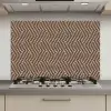 Stippen - Bruin - Beige - Patroon keuken achterwand spatscherm klein 900 -3d_website