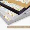 Bloesems - Wit - Mozaïek - Tak Textielframe zwart klein -USP_kleurenNL