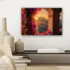 Colosseum - Rome - Roze Bloemen canvas 2cm klein -sfeer6