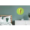 Hoorntje - Schepijs - Groen Wandcirkel aluminium klein -slaapkamer