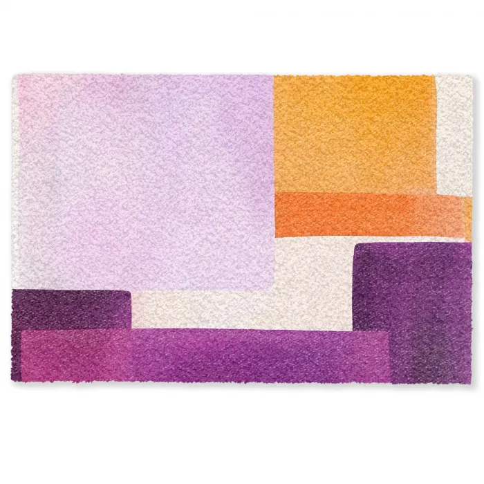 Vlakken - Abstract - Rechthoekig - Oranje Deurmat klein -zkaufland3d